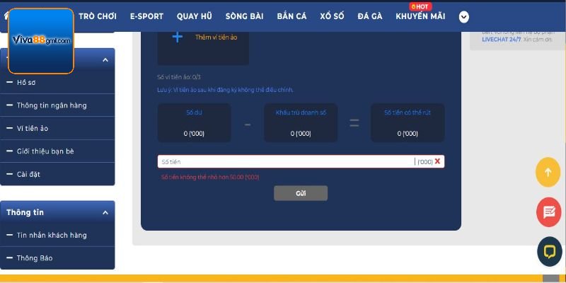 Rút Tiền Viva88 - Thao Tác Đổi Thưởng Đơn Giản, Hiệu Quả 3 Một số lý do khiến giao dịch rút thưởng thất bại